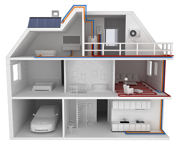 Dubbel emaljerad-spole-sol-tank-system-installationsdiagram